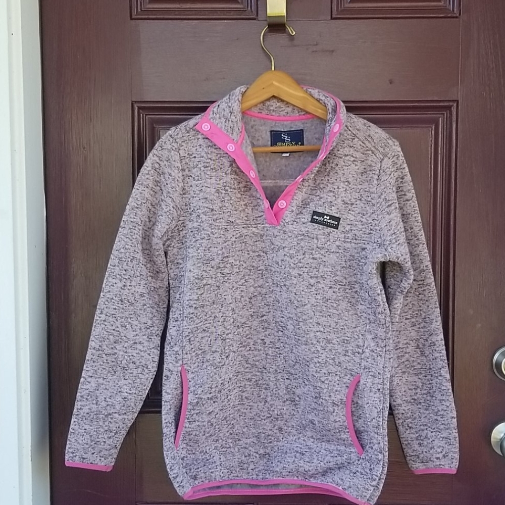 Simply southern grey and pink jacket